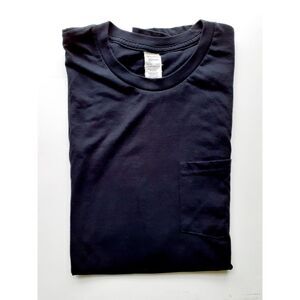 Spectra USA Apparel Co. Unisex Crewneck Chest Pocket Solid Blank Tee Size Large